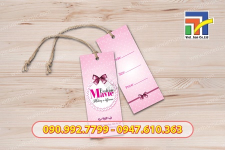 Thiết kế tag treo quần áo đẹp - rẻ - chất lượng tại Hà Nội