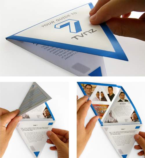 Triangular folding Brochure Triangular folding Brochure