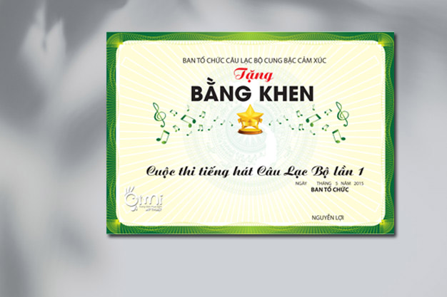 In bằng khen giấy khen chứng chỉ lấy ngay