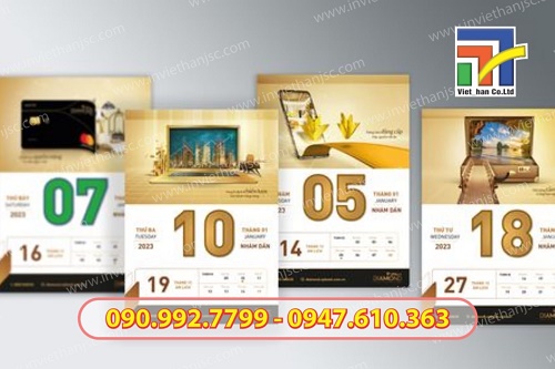 thiết kế lịch độc quyền dành riêng cho doanh nghiệp