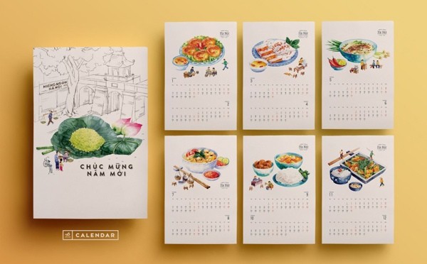 lịch tết, lịch để bàn